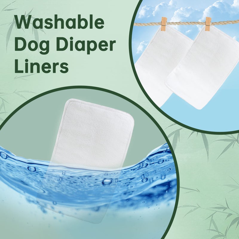 Wegreeco Dog Diaper Pads - Bundle of 10 - (Male Medium,5.9"x11") - Image 4